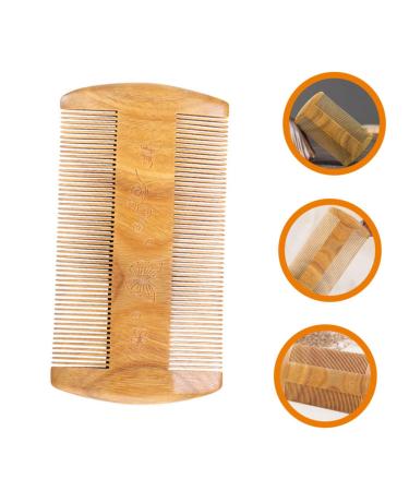 Beaupretty Green Sandalwood Beard Comb - Pocket Travel Mustache Brush for Men - Buy Online on SooperMarket.com