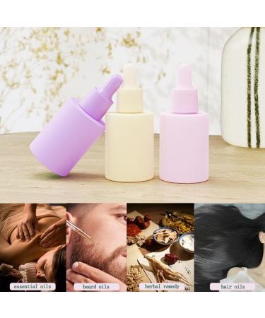 1 oz Glass Dropper Bottles (4 Pack) - Leakproof Pipette with Funnels for Essential Oils & Travel | Mini Multicolor Containers - Buy Online on SooperMarket.com