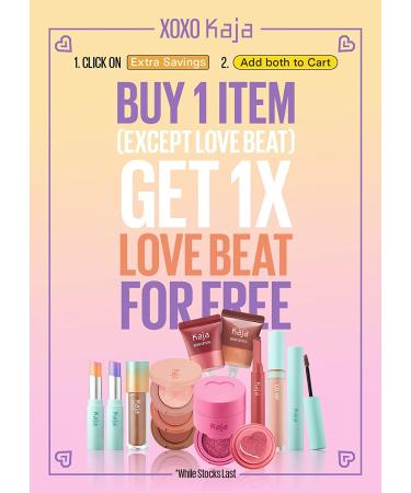 Kaja Balmy Bento Lip Balm & Scrub - Coral Finish | Moisturizing & Exfoliating Lip Care | Strawberry Rose | 0.4 Oz - Buy Online on SooperMarket.com