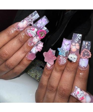 70 PCS Kawaii Nail Charms - 3D Resin Charms for Nail Art Decorations - Buy Online on SooperMarket.com
