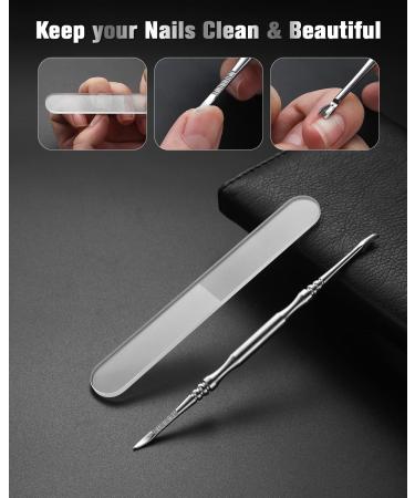 FERYES Pedicure Knife Ingrown Toenail Kit - 7 PCS Professional Toenail Grooming Tool Set with Super Sharp Clippers - Includes Leather Case - Buy Online on SooperMarket.com