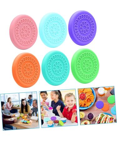 MAGICLULU 24 Pcs Sauce Cup Silicone Lid Dressing Cups Lids Dipping Cups Lids Silicone Covers for Bowls Silicone Cup Covers Spices Dipping Sauce Bowls Lids Fresh Cover Snack Silica Gel Child 6.3X6.3CMx4pcs Assorted Colorx4pcs - Buy Online on SooperMarket.com