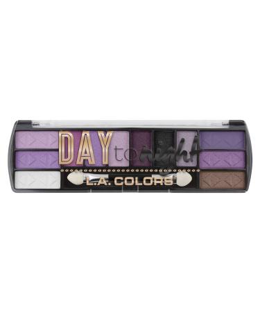 L.A. COLORS Day To Night 12 Color Eyeshadow Palette  Twilight  0.28 oz. (CES427) Powder CES427 Twilight 0.28 Ounce (Pack of 1)