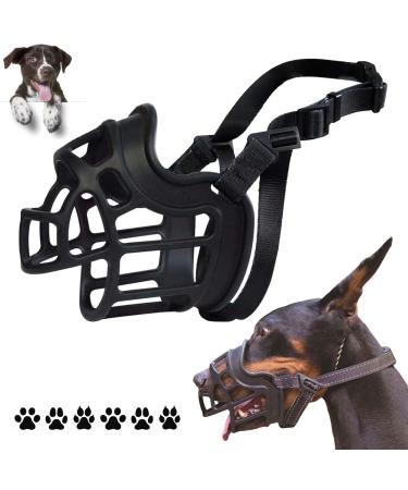 Korb muzzle for dogs muzzle for dogs silicone basket dog muzzle breathable all-round coverage of the and adjustable carrier prevents barking biting and chewing black