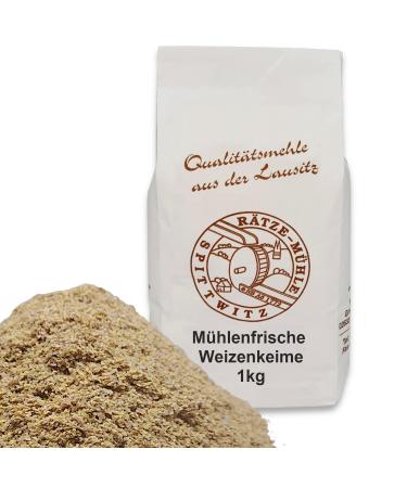 Mill-fresh wheat germ 1kg / 1000g fresh raw untreated from the R tze mill 100% natural and regional