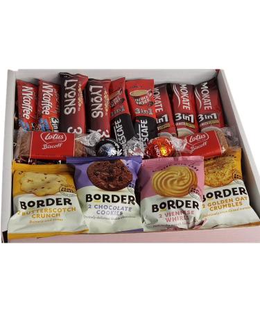 3 in 1 Instant Coffee Gift Box | Coffee Lovers Gifts Set Hamper | Fantastic Letterbox gifts for Coffee Lovers| 9 Instant Coffee Sachets | Biscuits | Lindt Chocolates | All Occasion | Birthday | Easter - Buy Online on SooperMarket.com