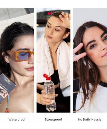 MinaiBrow INK Hybrid Liquid Tint for Brow & Lashes Dark Brown |Long Lasting Spot Coloring for Brow & lash |Instant Brow Hair Dye Tint Kit | 100% Gray Coverage - up to 14 Applications - 14ml - Buy Online on SooperMarket.com