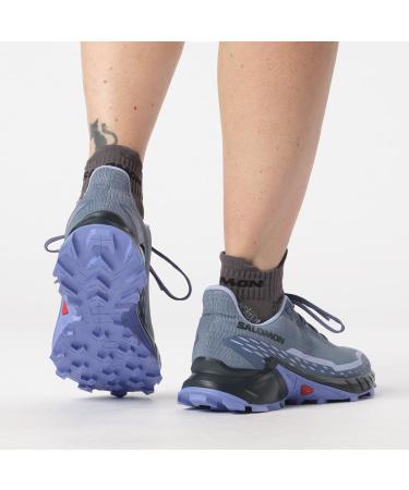 Salomon Women's Alphacross 5 Hiking Shoe - EU 40 Bering Sea Carbon Blue Heron | International Shipping Available - Buy Online on SooperMarket.com