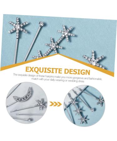 Mikinona 1 Set Fringe Bobby Pin Hair Accessories Wedding Hair Accessories for Women Side Clip Rhinestone Barrettes Girl Hair Clips Hair Barrette Hair Clips Star Hair Clip Alloy - Buy Online on SooperMarket.com