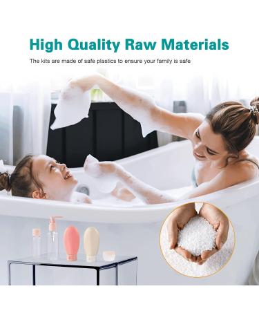 Travel Size Bottles for Toiletries & Skincare | Leakproof Refillable TSA Approved - 13PCS Makeup Essentials - Buy Online on SooperMarket.com