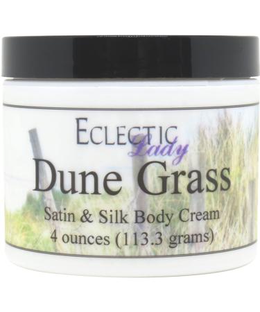 Eclectic Lady Dune Grass Satin and Silk Cream Body Cream Body Lotion 8 oz - Shea Butter Aloe Silk Amino Acids Vitamin E Phthalate-Free Handcrafted in USA - Perfect For Women 8 Ounce