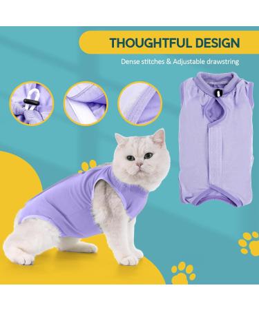 Avont Katzenbody - Post-Op Recovery Suit for Cats | Leak Protection Abdominal Wounds Skin Diseases | Size M - Lavender - Buy Online on SooperMarket.com