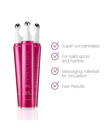 Hairfinity Infinite Edges Hair Serum - Hair Growth Treatment for Alopecia - Stimulates Hair Follicles, Prevents Hair Loss, and Promotes Regrowth - Sulfate & Silicone Free - Buy Online on SooperMarket.com