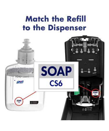 Purell Healthy Soap Mild Foam CS6 Starter Kit - 1-1200 mL Refill + Touch-Free Dispenser | GOJO Inc - Buy Online on SooperMarket.com