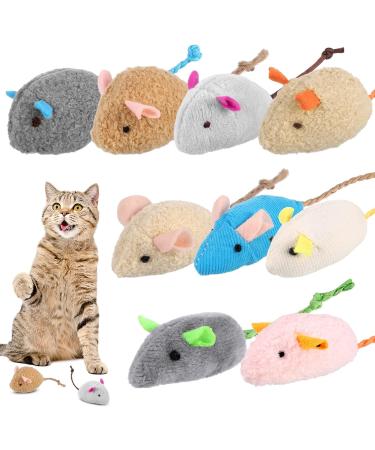 Dacitiery 9Pcs Catnip Mice Toys - Interactive Play & Teeth Cleaning for Cats & Kittens - Buy Online on SooperMarket.com