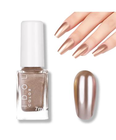 Metal Nail Polish Mirror Nail Varnish Quick Drying Metallic Effect Nail Art Polish (002)