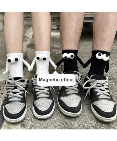 Magnetic Hand In Hand Socks - 6pcs Funny Couple Tube Socks Novelty Gift, White - Buy Online on SooperMarket.com