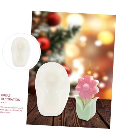 STOBOK Chocolate Silicone Molds 1pc Candle Mold White Silica Gel Crafting Supplies 3D Epoxy Cake Toppers White 12X7X3.5CM - Buy Online on SooperMarket.com
