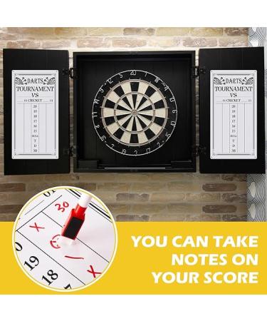 Dart Scoreboard Set with 4 Markers - Ideal for Cricket and 01 Dart Games | 15 x 7.8 Inches - Buy Online on SooperMarket.com