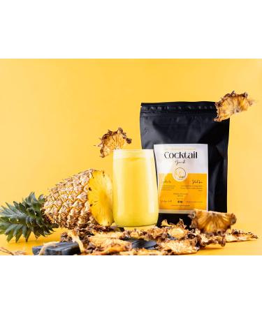 3.5 Oz Dehydrated Pineapple for Cocktails | Dried Pineapple garnish halfmoons | Dried pineapple with skin | Edible Cocktail Garnish | Dehydrated fruit for cocktails | Over 20 Pineapple halfmoons - Buy Online on SooperMarket.com