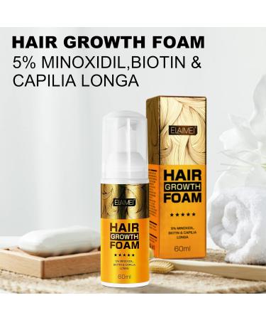 Minoxidil 5% Foam for Men with Biotin - Hair & Beard Growth Treatment (3 Pack) - Buy Online on SooperMarket.com