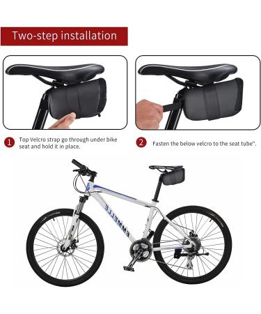LandTrek Small 0.6L Bike Saddle Bag | Waterproof Cycling Tool Bag for Mountain Road MTB Bicycle Seat - Buy Online on SooperMarket.com