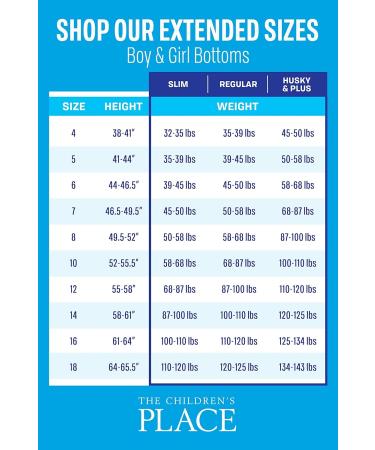 Children's Place Boy's Stretch Straight Jeans - Size 12 Victory Blue Wash - Buy Online on SooperMarket.com