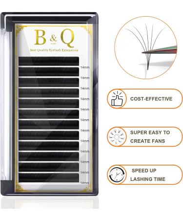 Easy Fan Lashes C-0.07-13 | Russian Volume Eyelash Extensions | Self Fanning Lashes | 13mm C Curl - Buy Online on SooperMarket.com