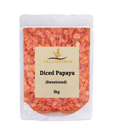 Diced Papaya Sweetened 1kg by Villa Nostrum