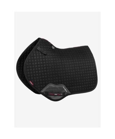 LeMieux Close Contact Saddle Pad - English Saddle Pads for Horses - Equestrian Riding Equipment and Accessories Large Suede Square Black