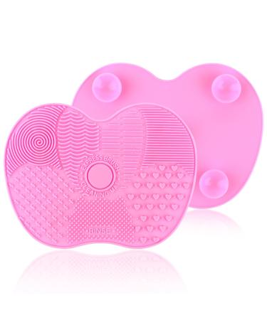 Silicone Sponge Brush Mat for Cosmetics with Suction Cup Cleaning Make Up Tool Silicone Silicone Pad for Makeup Brushes for Cleaning Makeup Brushes