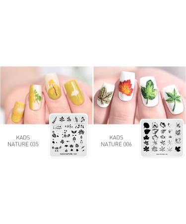Alexnailart Nature Series Nail Stamping Plates Set - 10 Multi-Pattern Image Templates for Manicure Stencils - Buy Online on SooperMarket.com