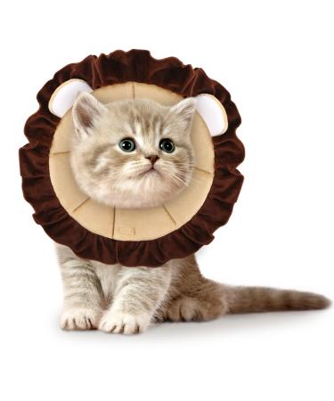 Recovery Collar for Dogs and Cats Pet Cat Cone Cute Funny Soft Cone for Cats Comfortable Dog Neck Cone Lightweight Adjustable Protective Cone for Puppy Cat Kitten Prevent Licking Wounds Small