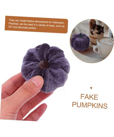 HOMSFOU 10 Pcs Flannel Foam Pumpkin Artificial Pumpkins Bulk Thanksgiving Decor Craft Pumpkins Pumpkin Artificial Faux Pumpkin Decor Fall Decorations Home Party Photo Prop Set Halloween Greyx2pcs 14X12.5X12.5CMx2pcs - Buy Online on SooperMarket.com