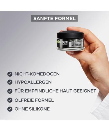 Garnier SkinActive AHA+BHA Charcoal 3-in-1 Face Cream 50ml | Mattifying Air Cream for Blemish-Prone Skin - Buy Online! - Buy Online on SooperMarket.com