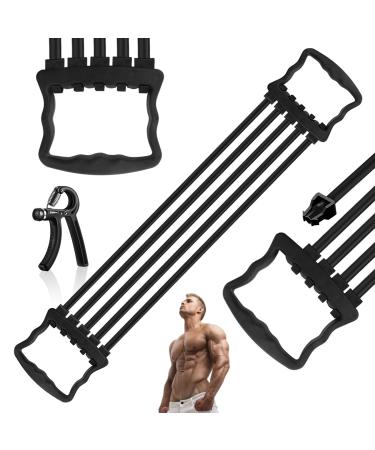 Gzkedu 1 StK adjustable chest expander breast expander fitness with 5 tubes with 1 pc.