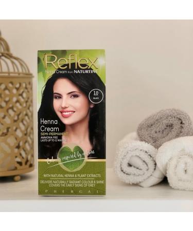 Naturtint Reflex Non-Permanent Hair Color 1.0 Black - 90ml | Vegan & Ammonia-Free | International Shipping Available - Buy Online on SooperMarket.com