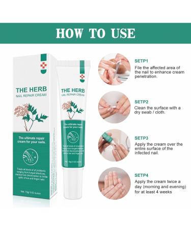 Nail Repair Cream Effective Fungal Nail Treatment for Toenails Fungus Nail Cream Nourishing For Restores Discolored & Damaged Strong Nail Fungus Treatment for Toenail Restores Healthy Appearance - Buy Online on SooperMarket.com