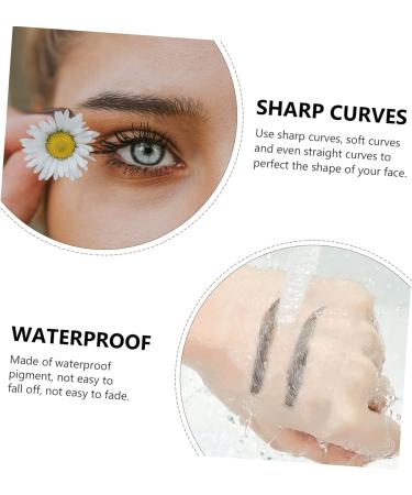 PLAFOPE Black Eyebrows 10pcs Imitation Eco Eyebrow Sticker Stickers Water Transfer Eyebrow Sticker Eyebrow Lines 6d - Buy Online on SooperMarket.com