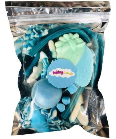 Fathers Day Pouch Blue Retro Sweets Gift Bag Assorted Sweet Pick N Mix Candy 200g Birthday Baby Shower Treat