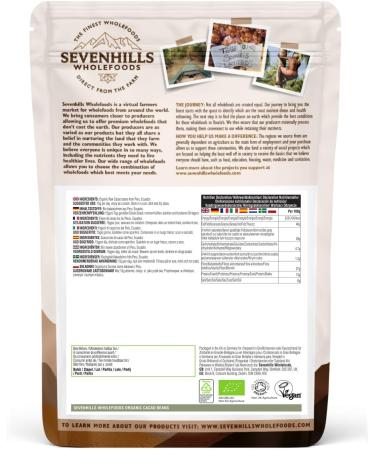Sevenhills Wholefoods Organic Raw Cacao/Cocoa Beans 1kg - Pack of 1 - Buy Online on SooperMarket.com