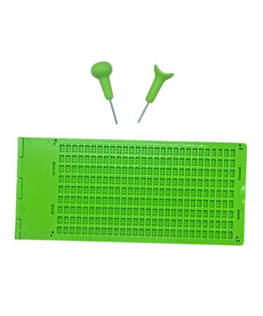 rockible Braille Writing Board 9 Lines 28 Cells Learning Tool Accessories Lightweight with Braille Learning Tool for School