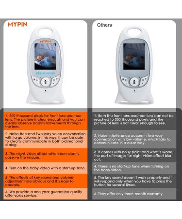 MYPIN Baby Monitor 2.0 with Camera, Night Vision, Two-Way Talk, Lullaby - HS0114 - Buy Online on SooperMarket.com