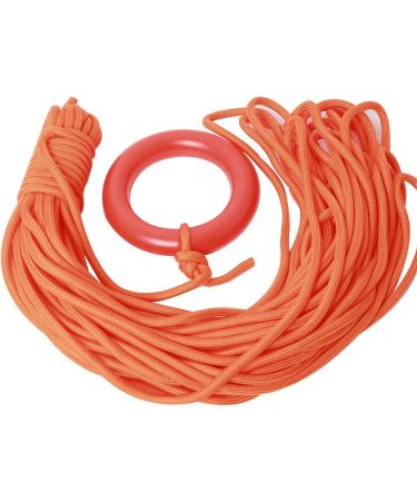 NovelBee 8mm x 30m Floating Water Life Saving Rope - Ideal for Diving, Snorkeling, Water Sports Rescue - Orange Bracelet Included - Buy Online on SooperMarket.com