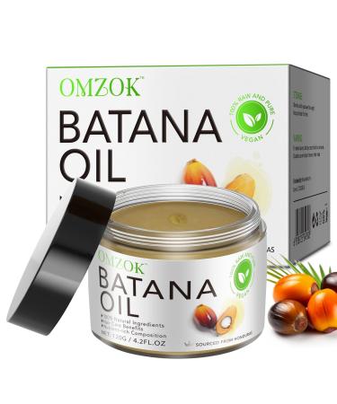 Batana Oil For Hair Growth - Raw 100% Pure Organic - Dr. Sebi Batana Oil From Honduras - For Stronger Thicker Longer Hair Enhances Hair & Scalp Radiance Repair Damaged Hair