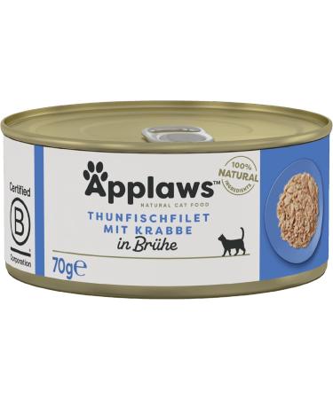 Applaws Premium Natural Wet Cat Food - Tuna with Shrimp (70g Can 24 Pack) - High-Quality Nutrition for Your Cat - Buy Online on SooperMarket.com
