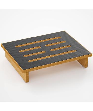 DT Wooden Step Stools for Adults & Seniors , Indoor/Outdoor Platform Step, Stepping Stool with Non-Slip Rubber ,450 Ib Carrying Capacity, Suitable for Kitchen, Bathroom or Bedside