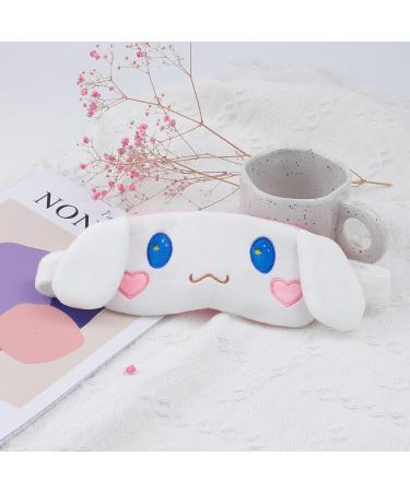 Cartoon Plush Sleep Eye Mask - 100% Blackout Night Blindfold for Women (White) - Buy Online on SooperMarket.com