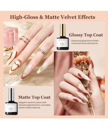 Modelones Gel Nail Kit- Nude Brown Gel Nail Polish Set with Lamp Starter Kit 26 PCS Gel Nail Polish Kit with 48W Nail Lamp Manicure Set No Wipe Base & Top Coat For Beginner DIY Nail Salon Home - Buy Online on SooperMarket.com