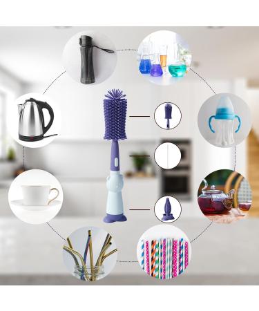 FainFun 3 in 1 Baby Bottle Brush Set Reusable Cleaner for All Baby Bottles | International Shipping Available - Buy Online on SooperMarket.com